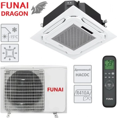Кондиционер Funai Dragon LAC-DR140HP.C01/S/Pan DR-4LY /LAC-DR140HP.01/U фото 1