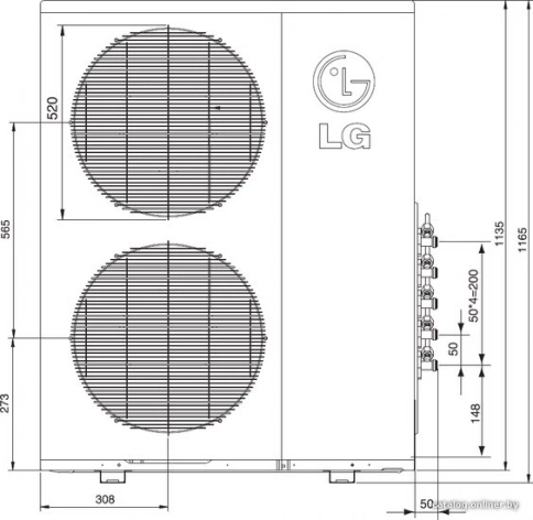 Наружный блок LG MU5M40 UH0R0 фото 2